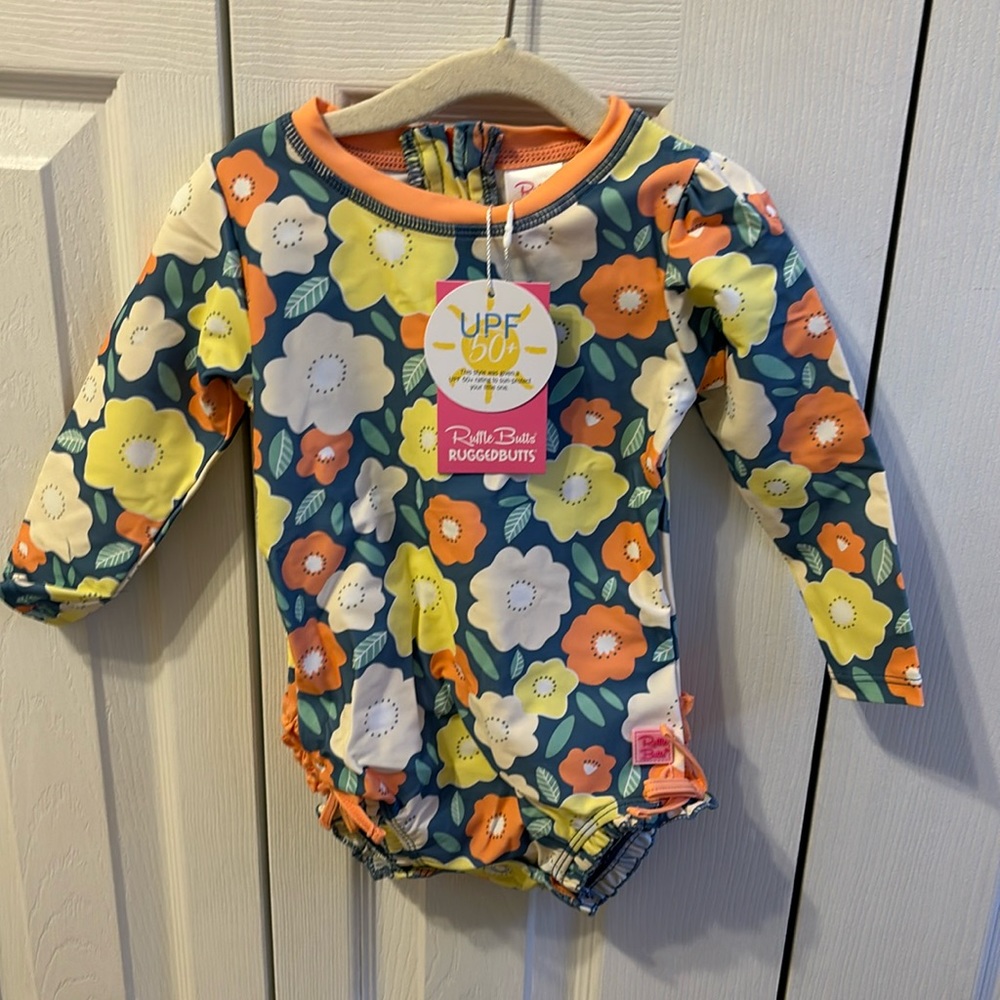 RuffleButts NWT bathing suit 18-24m